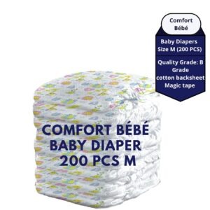 Baby Diaper - Confort Bébé 200 PCS, size M